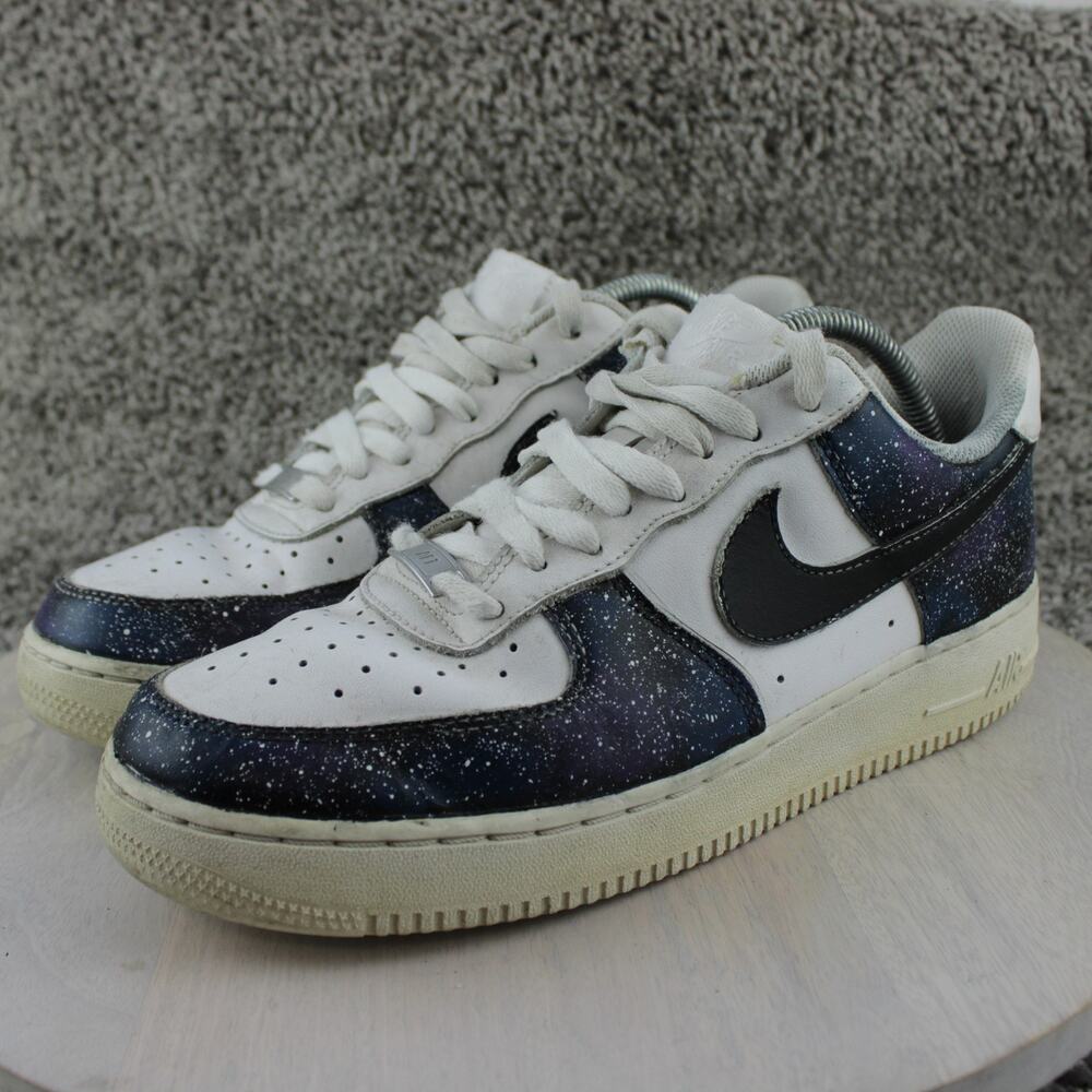 Nike Air Force 1 07 Low Custom Metallic Space Galaxy Sneakers Mens 9.5 - Picture 3 of 7